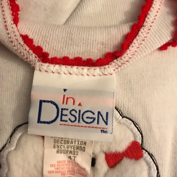 Vintage Fuzzy Dog Ruffle Wrist Long Sleeve Shirt - Picture 3 of 4